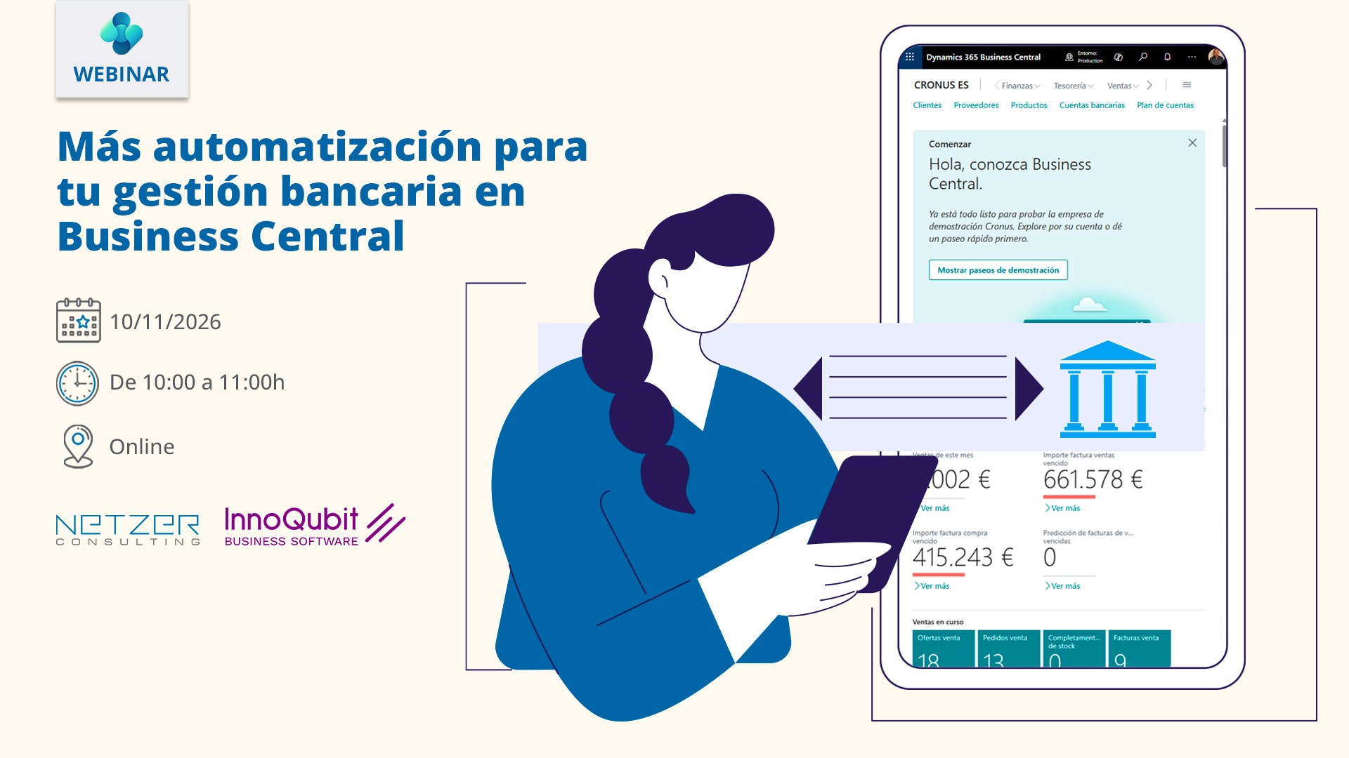 Más automatización para tu gestión bancaria en Business Central